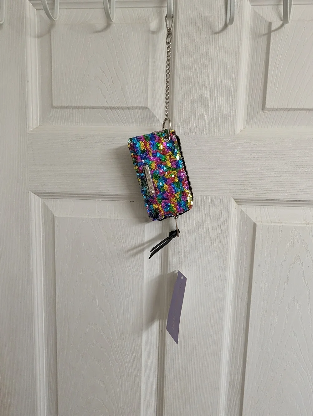 NEW Kids madden Girl Sequin Rainbow Backpack & Key Pouch Retail $102